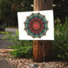 Floral FDT 8647 - Mandala Flower Fck Trump Yard Signs