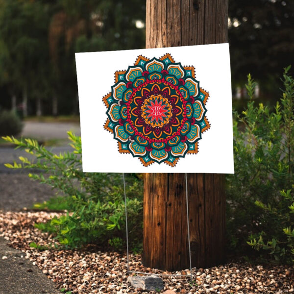 Floral FDT 8647 - Mandala Flower Fck Trump Yard Signs