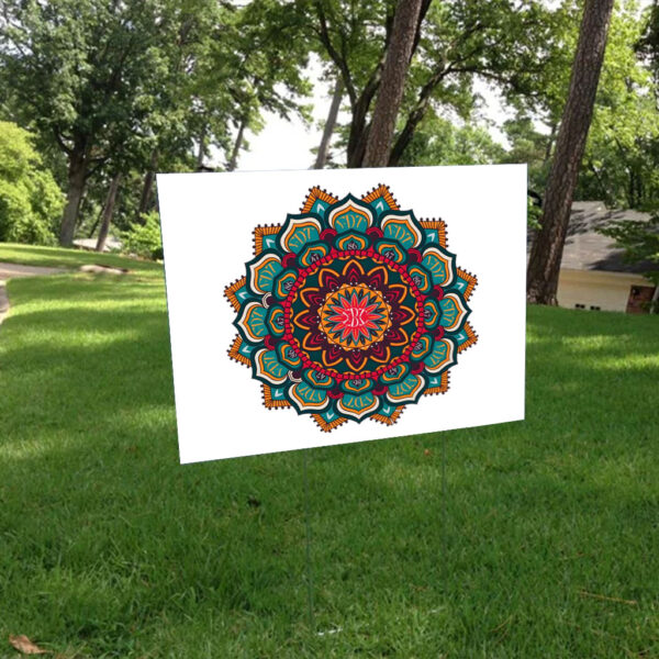 Floral FDT 8647 - Mandala Flower Fck Trump Yard Signs