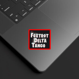 Floral Foxtrot Delta Tango Sticker, Car Magnet, Anti-Trump