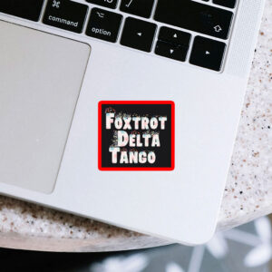 Floral Foxtrot Delta Tango Sticker, Car Magnet, Anti-Trump