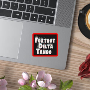 Floral Foxtrot Delta Tango Sticker, Car Magnet, Anti-Trump