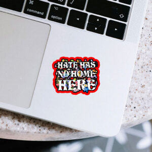 Floral Hate Has No Home Here Anti Trump 2025 Sticker, Car Magnet
