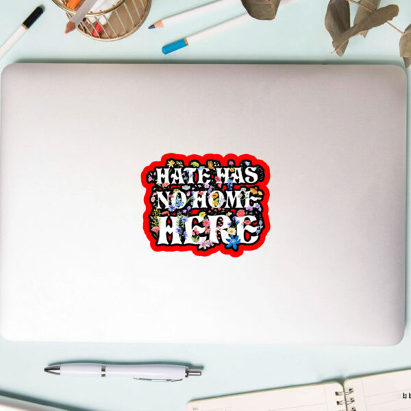 Floral Hate Has No Home Here Anti Trump 2025 Sticker, Car Magnet