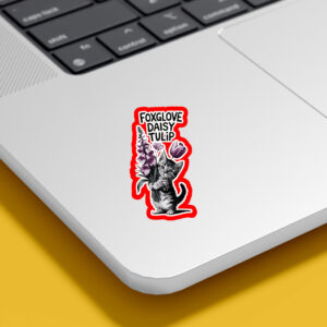Flowers Foxglove Daisy Tulip, Cat Anti Trump 2025 Sticker, Car Magnet