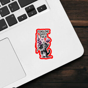 Flowers Foxglove Daisy Tulip, Cat Anti Trump 2025 Sticker, Car Magnet