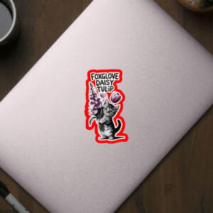 Flowers Foxglove Daisy Tulip, Cat Anti Trump 2025 Sticker, Car Magnet
