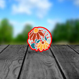 Foxtrot Delta Tango, Floral Flair 2025, Anti Trump Sticker, Car Magnet