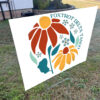 Foxtrot Delta Tango, Floral Flair 2025, Anti Trump Yard Sign