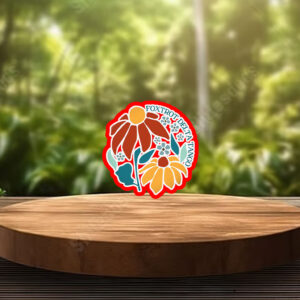 Foxtrot Delta Tango - Floral Flair 2025 Sticker, Car Magnet
