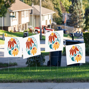 Foxtrot Delta Tango - Floral Flair 2025 Yard Sign