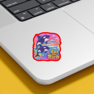 Fuck Trump, Eat the Rich Sticker, Car Magnet