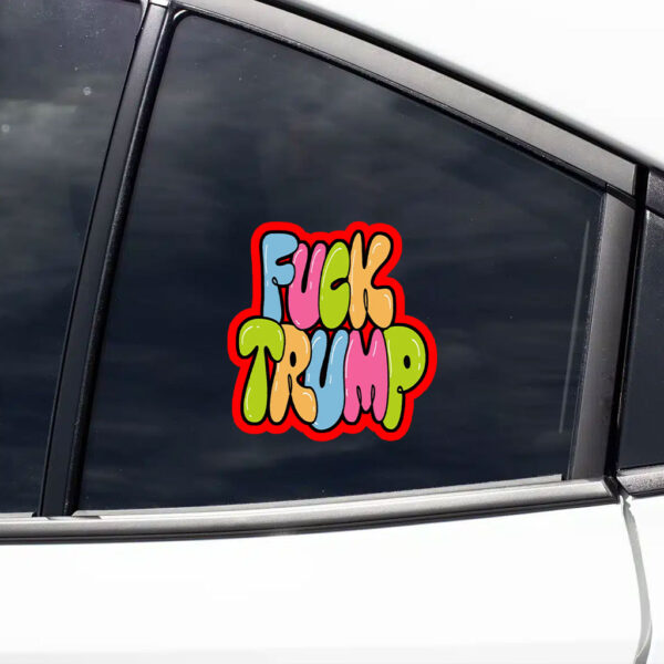 Fuck Trump, Social Justice Anti MAGA 2025 Sticker, Car Magnet