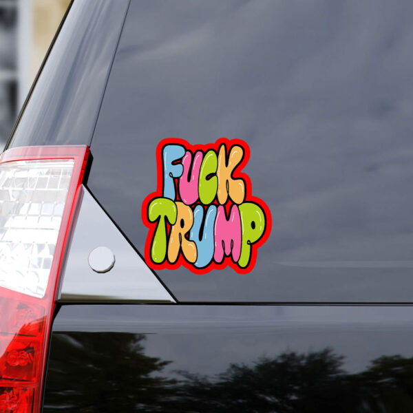 Fuck Trump, Social Justice Anti MAGA 2025 Sticker, Car Magnet