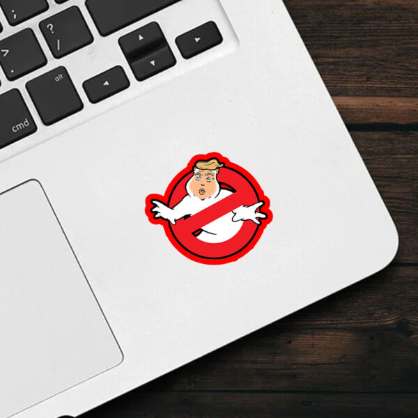 Funny Trump Ghostbusters Parody - Trumpbusters No MAGA Halloween Ghost Anti-Trump Sticker, Car Magnet