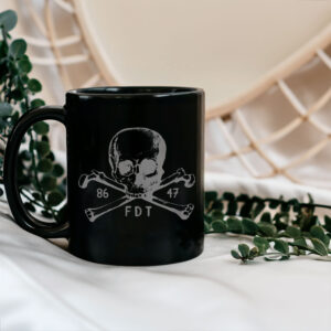 Goth Subtle Fuck Trump - 8647 FDT Skull Crossbones Trump Sucks Anti-Trump Anti Maga Mug