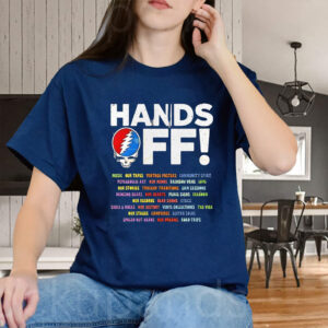 Grateful Dead Hands Off We Are Not R Threat We Are A Vibe T-Shirt