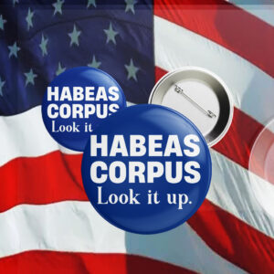 Habeas Corpus Look it up, Anti Trump 2025 Button
