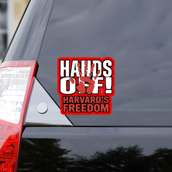 Hands Off Harvard's Freedom 2025 Sticker, Car Magnet
