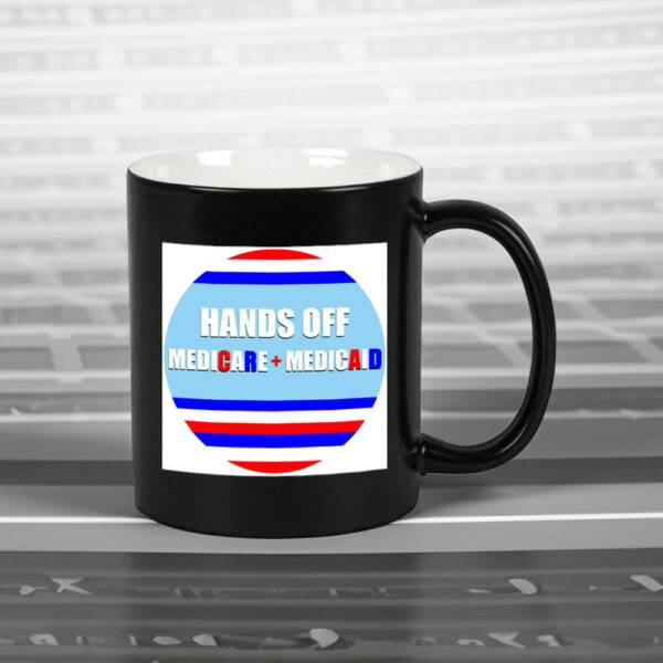 Hands Off Medicare Medicaid Oversized Mug