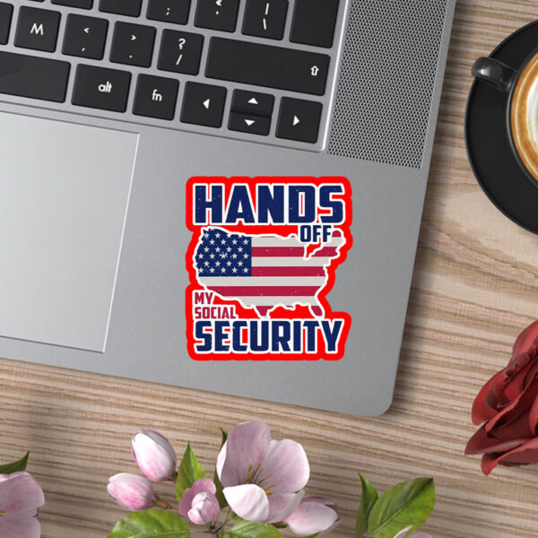 Hands Off My Social Security, American Freedom Statement 2025 Sticker, Car Magnet