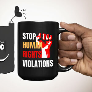 Hands Off Our Democracy - Stop Human Rights Violations 2025 Mug