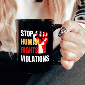 Hands Off Our Democracy - Stop Human Rights Violations 2025 Mug