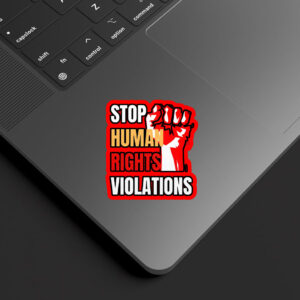 Hands Off Our Democracy - Stop Human Rights Violations 2025 Sticker, Car Magnet