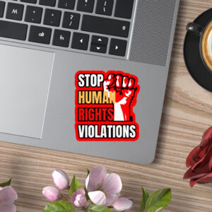 Hands Off Our Democracy - Stop Human Rights Violations 2025 Sticker, Car Magnet