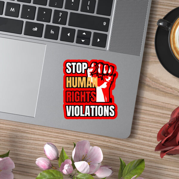 Hands Off Our Democracy - Stop Human Rights Violations 2025 Sticker, Car Magnet