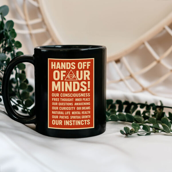 Hands Off Our Minds Anti Trump 2025 Mug