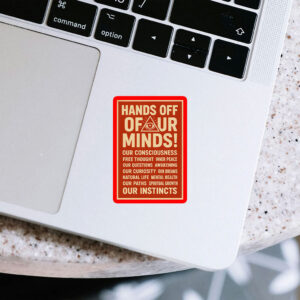 Hands Off Our Minds Anti Trump 2025 Sticker, Car Magnet