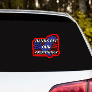 Hands Off Oversized 2025 Sticker, Car Magnet