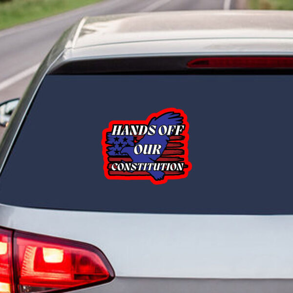 Hands Off Oversized 2025 Sticker, Car Magnet