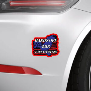 Hands Off Oversized 2025 Sticker, Car Magnet