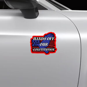 Hands Off Oversized 2025 Sticker, Car Magnet
