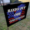 Hands Off Oversized 2025 Yard Sign