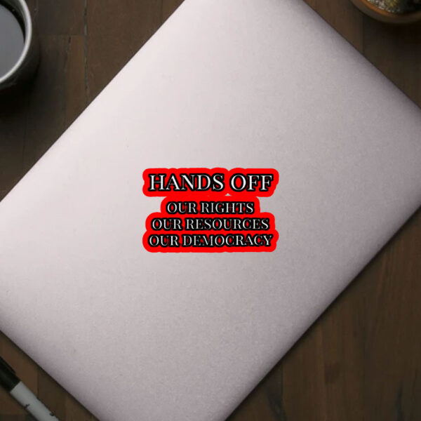 Hands Off Protest, Anti Donald Trump Protest Sticker, Car Magnet