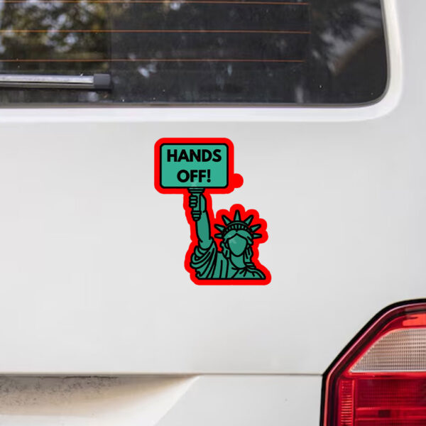 Hands Off Protest, Medicaid Medicare Social Security 2025 Sticker, Car Magnet