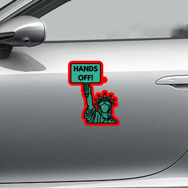 Hands Off Protest, Medicaid Medicare Social Security 2025 Sticker, Car Magnet