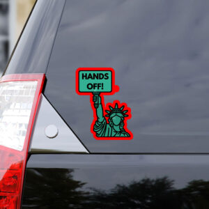 Hands Off Protest, Medicaid Medicare Social Security 2025 Sticker, Car Magnet
