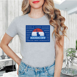 Hands Off Protest Poster, Anti-Trump Anti-Maga Resistance T-Shirt