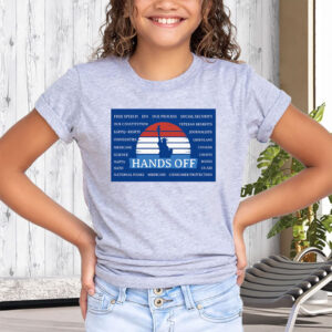Hands Off Protest Poster, Anti-Trump Anti-Maga Resistance T-Shirt