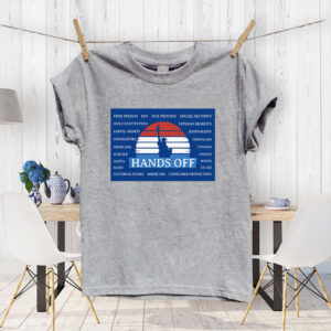 Hands Off Protest Poster, Anti-Trump Anti-Maga Resistance T-Shirt