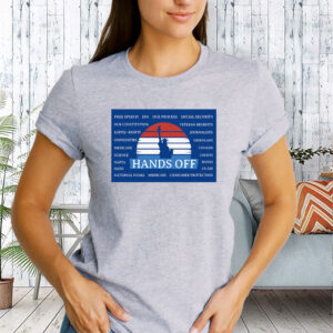 Hands Off Protest Poster, Anti-Trump Anti-Maga Resistance T-Shirt