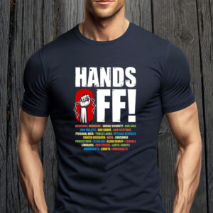 Hands Off Protest, Save Public Lands Medicare Social Security Free Speech Environmental Rights T-Shirts