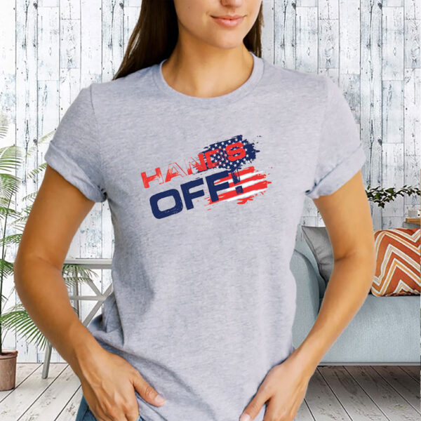 Hands Off Protest USA Flag 2025 T-Shirt