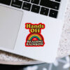 Hands Off Reading Rainbow 2025 Sticker, Car Magnet