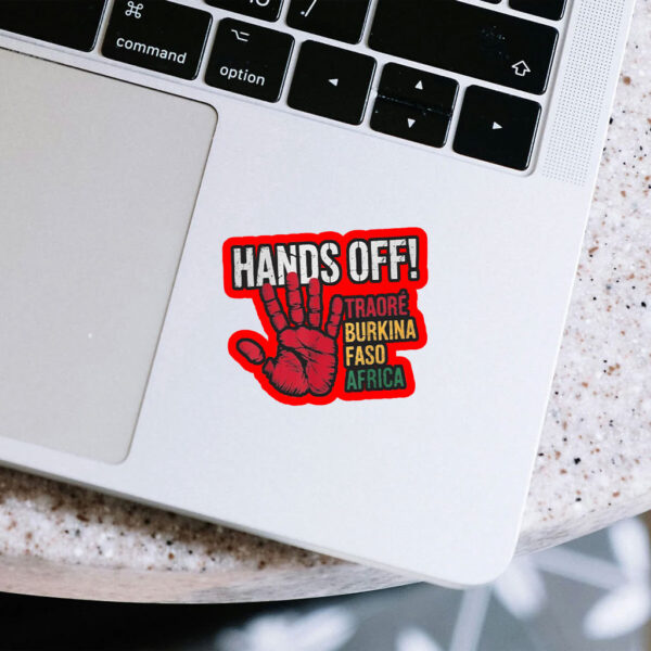 Hands Off Traore Burkina Faso Africa Ibrahim Traoré Sticker, Car Magnet