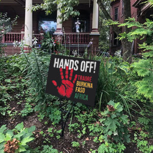 Hands Off Traore Burkina Faso Africa Ibrahim Traoré Yard Sign
